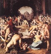 CORNELIS VAN HAARLEM Massacre of the Innocents dsf Spain oil painting artist